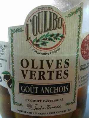 Olives vertes  gout anchois