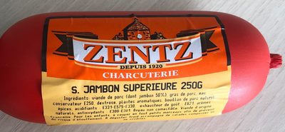 Saucisse de jambon superieur front packaging