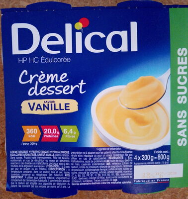 Crème dessert saveur vanille