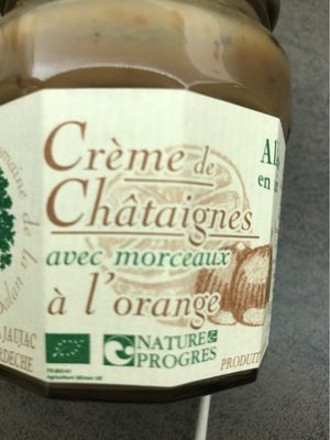 Crème de châtaignes avec morceaux à l'orange