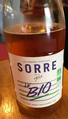 Cidre brut bio front packaging