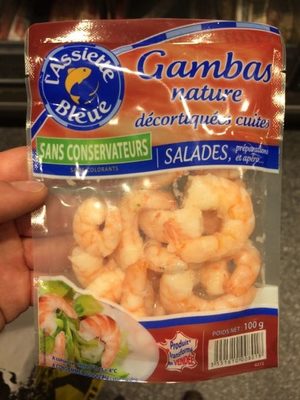 Gambas Nature Décortiqués Cuites