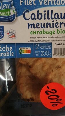 Cabillaud meunière