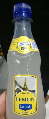 Sparkling lemon front packaging