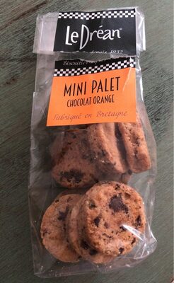 Mini palet chocolat orange front packaging