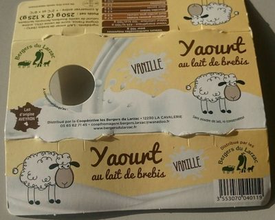 Yaourt au lait de brebis vanille