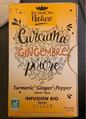 Infusion Curcuma Gingembre Poivre