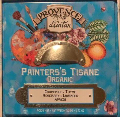 Tisane des peintres front packaging