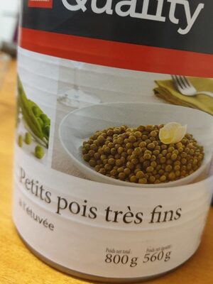 Petits pois très fins
