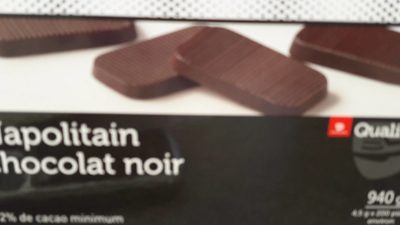 Napolitain chocolat noir