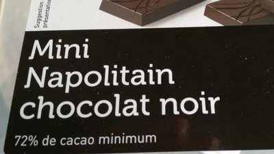 Mini napolitain chocolat noir