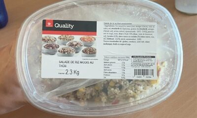 Salade de riz niçois au thon