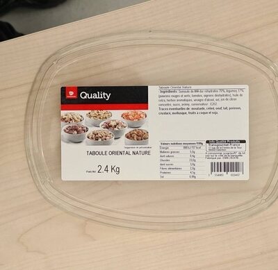 Taboulé oriental nature