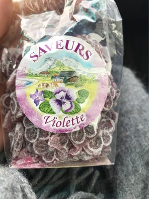 Bonbon saveur violette front packaging