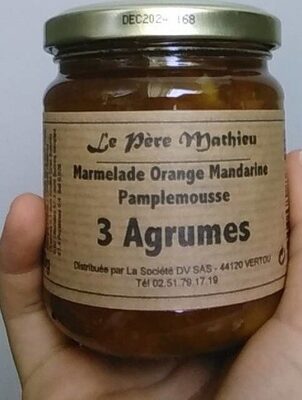 Marmelade Orange Mandarine Pamplemousse front packaging