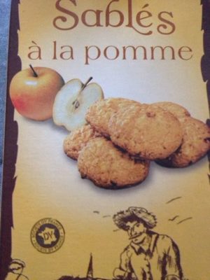 Sablés A La Pomme front packaging