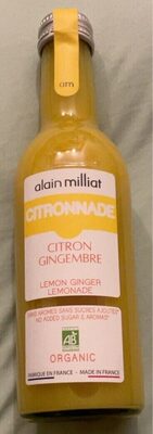 Citronnade citron gingembre