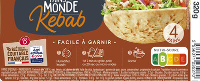 4 Pains Kebab nutrition facts table