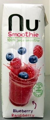 Smoothie blueberry raspberry front packaging