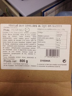 Biscuit céréales 