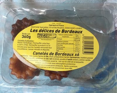 Canelés De Bordeaux × 6