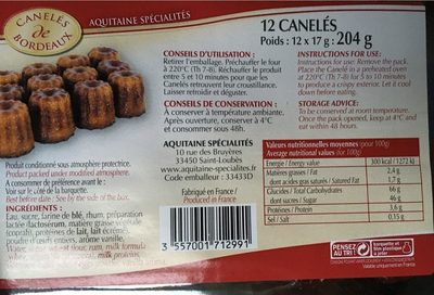 Canelés de Bordeaux