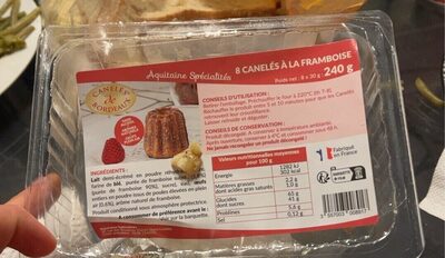 8 Canelés à la framboise