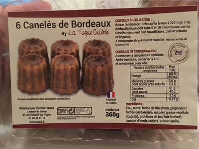4 x 6 Canelés de Bordeaux