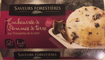 Embeurrée de pommes de terre aux teompettes de la mort