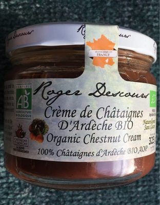 Crème de chataignes Ardèche Bio front packaging