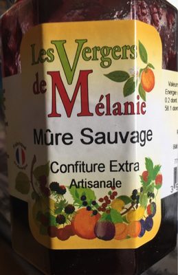 Confiture de mures sauvages front packaging