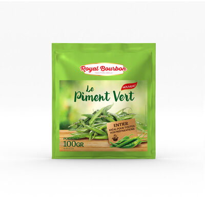 Piments verts surgeles