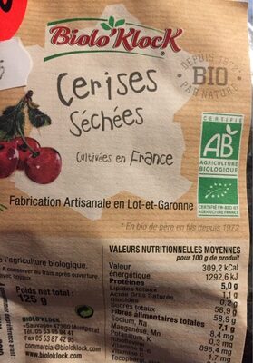 Cerises séchées