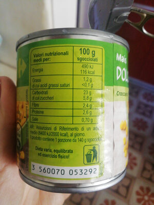 Mais dolce croccante