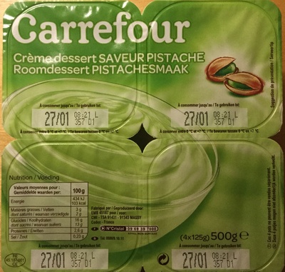 Crème dessert Saveur Pistache