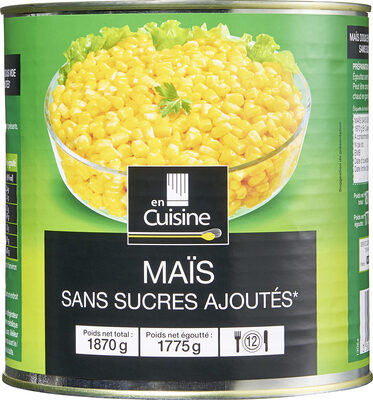Maïs Sans sucres Ajoutés*