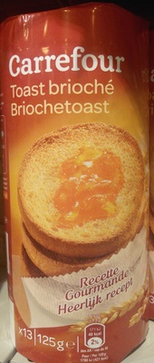 Toast gourmand brioché