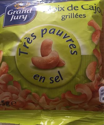 Noix de cajou grillées très pauvres en sel