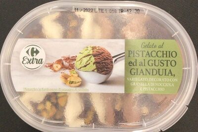 Gelato al pistacchio ad al gusto gianduia