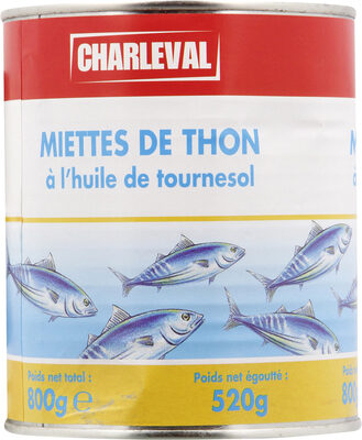 Miettes de thon a l'huile de tournesol