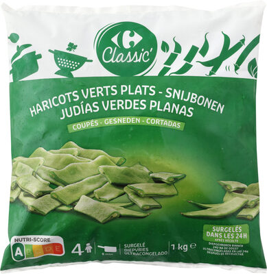 Judías verdes planas front packaging