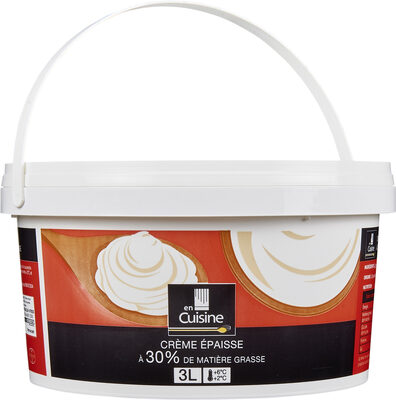 Crème épaisse à 30% de matière grasse.