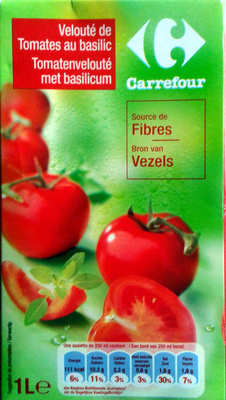 Velouté de tomates au basilic