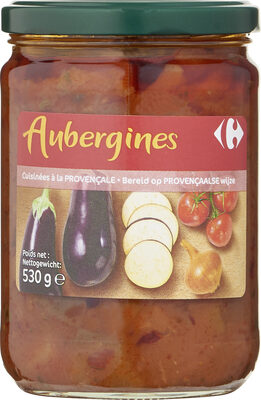 Aubergines à la provençale front packaging