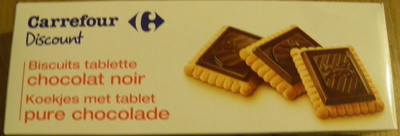 Biscuits tablette chocolat noir