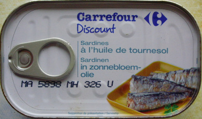 Sardines à l'huile de tournesol (Lot de 3 boîtes 1/4)