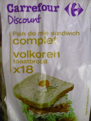 Pain de mie Sandwich complet