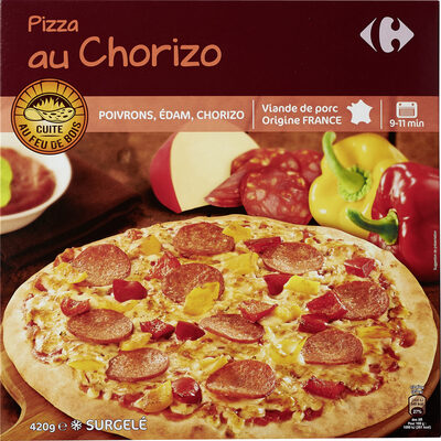 Pizza Vesuvio cuite au feu de bois