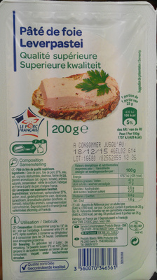 Pâté de foie de porc Qualité Supérieure