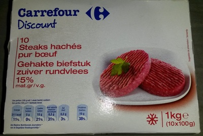 Steak hachés pur boeuf 15% MG